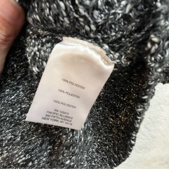 Jones New York Monochrome Knit Sweater Black and White Small Classic Neutral - Picture 6 of 9